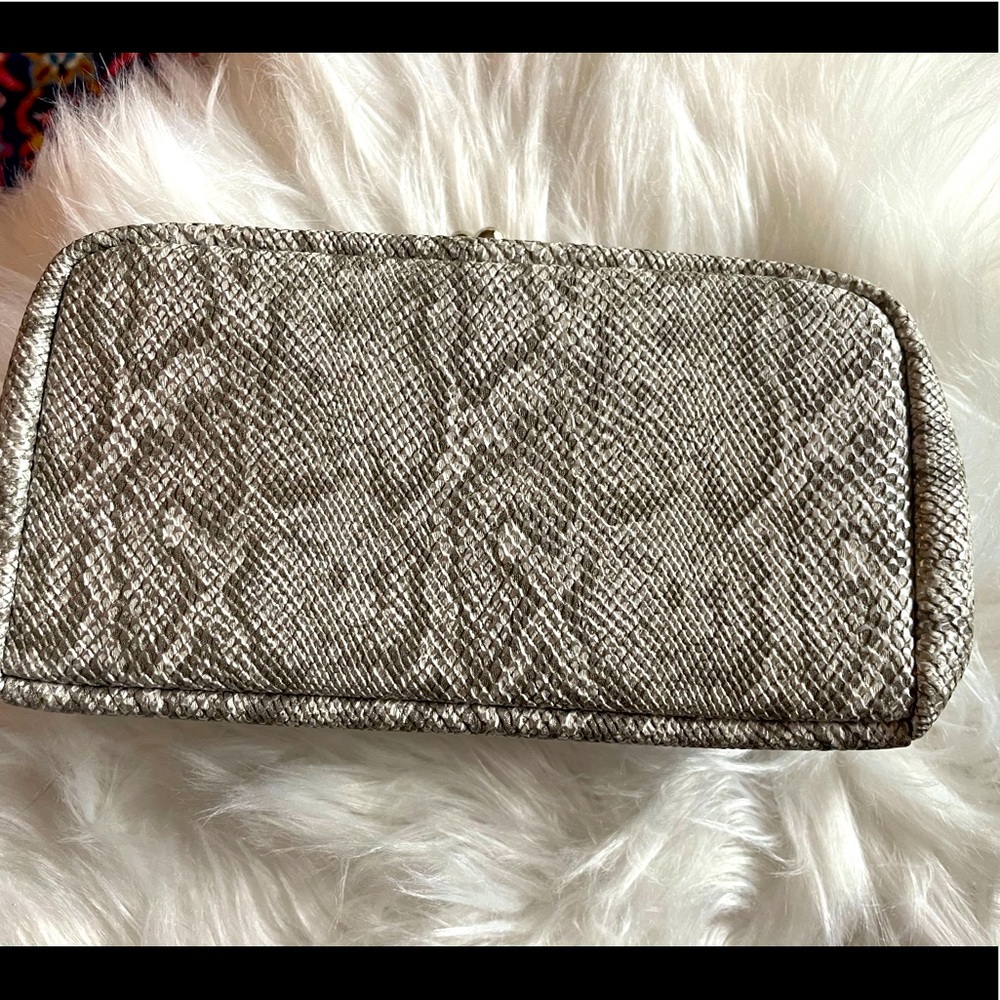 Framed Clutch with beautiful snake print design